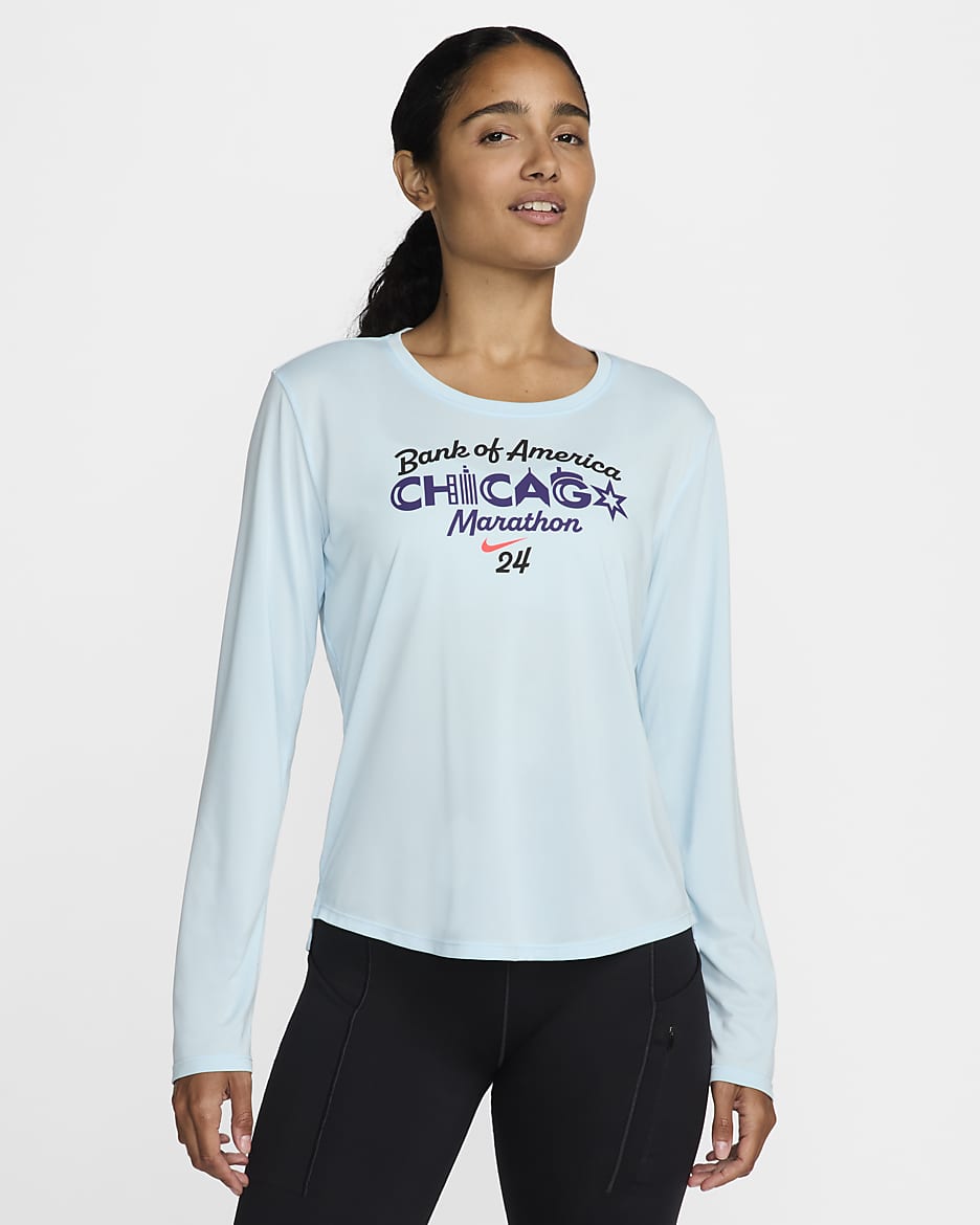 Nike One Women s Dri FIT Long Sleeve Running Top